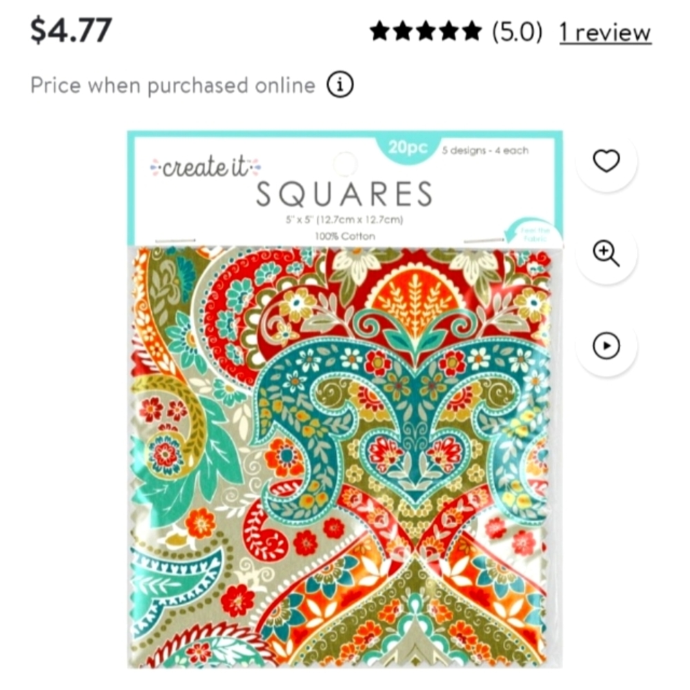 Fabric squares